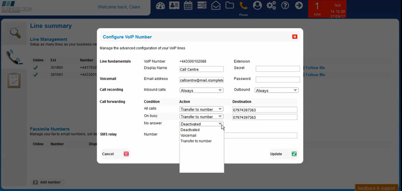 TEAM HOME PAGE - SEE ACTIONS